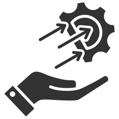 Operational Efficiency Glyph Icon