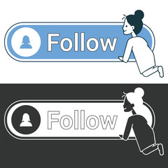 Click to Follow and Stay Connected Online