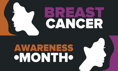 Breast Cancer Awareness Month. Pink october. Pink ribbon. Woman healthcare. Celebrate annual. Medic concept. Girl solidarity. Cancer prevention. Female disease. Poster, banner and background. Vector