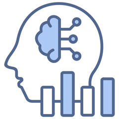 Business Intelligence Blue Icon