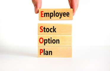 ESOP Employee Stock Option Plan symbol. Concept word ESOP Employee Stock Option Plan on beautiful...