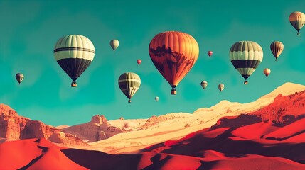 Obraz premium Hermes-Inspired Geometric Design: Simple Abstract Flat Decoration, Modern Minimalist Art, Stylish Graphic Illustration, Elegant Shape Composition, Contemporary Visual Creation. 