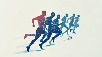 Minimalist Sports Art: Dynamic Illustrations of Athletic Actions for Modern Decor and Sports Enthusiast Gift Ideas.
