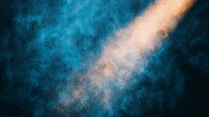 Fototapeta premium Abstract Light Beam on Blue Textured Background