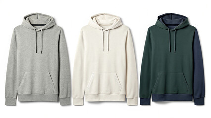 Naklejka premium Organic Cotton Hoodie Mockups for Clothing and Streetwear