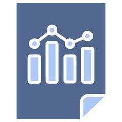 Statistics Flat Blue Icon