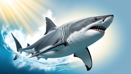 Fototapeta premium great white shark