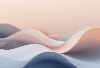  Gentle Undulations A Calming Pastel Palette in Geometric Harmony