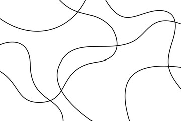 Thin line wavy abstract vector background.Wavy line with flowing curves. Seamless pattern of continuous wavy lines. Undulating abstract background.