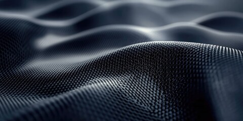 Hexagonal abstract background showcasing sleek carbon fiber texture and modern design elements