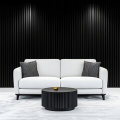 Modern couch paired with a coffee table showcasing the versatility and comfort of modular sofas in living space