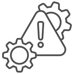 Crisis Management Outline Icon