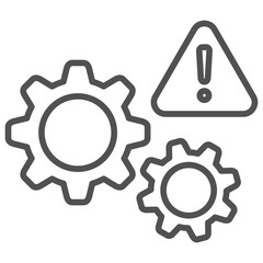 Risk Attention Outline Icon