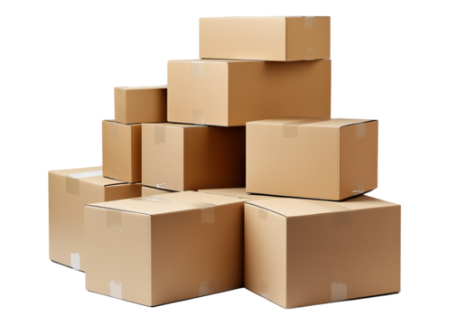 stack of cardboard boxes