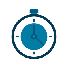 Vector image of stopwatch icon with white background