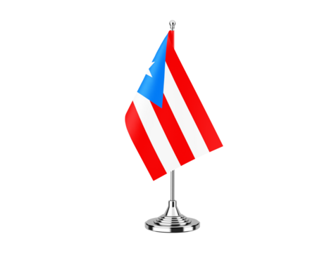 Puerto Rico Table Flag
