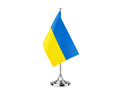 Ukraine Table Flag