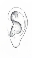 Artistic and Anatomical Representations of the Human Ear in 3D and Illustration Styles