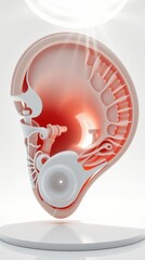 Artistic and Anatomical Representations of the Human Ear in 3D and Illustration Styles