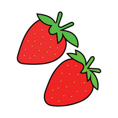 strawberry vector illustration.