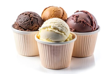 Delicious chocolate ice cream with a creamy chocolate scoop in a bowl, perfect for a sweet, cold, and tasty dessert treat