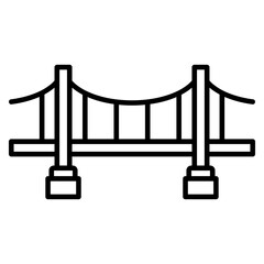 Bridge Outline Icon