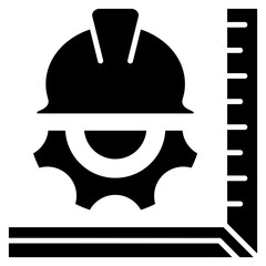 Civil Engineering Glyph Icon
