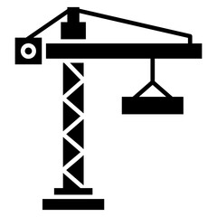 Crane Glyph Icon