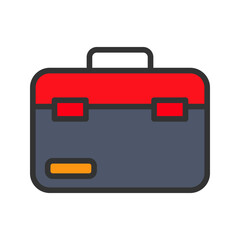 red suitcase icon