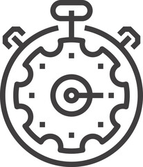 Obraz premium fast processing flat line web icon