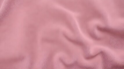 Obraz premium Soft Textile: A close-up shot reveals a luxurious pink fabric, its textures and gentle folds catching the light and displaying its plush quality.