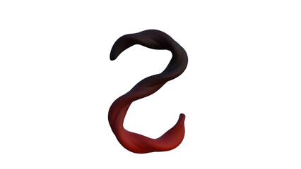 S letter red and black