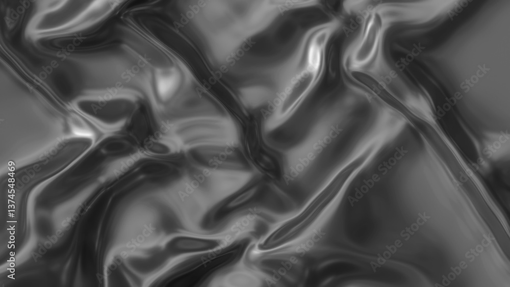 Poster black cloth waves background texture. elegant silk black texture. glossy soft waves texture backgrou