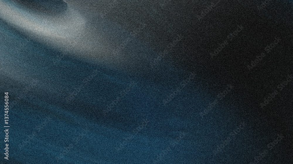 Poster a blurry abstract image with dark blue and gray tones creating a somber and mysterious atmosphere ov