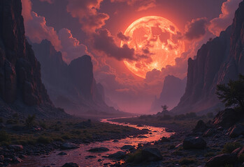 lush alien planet in a distant galaxy