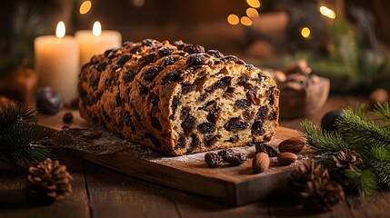 Traditional German FrÂ³chtebrot for Festive Gatherings