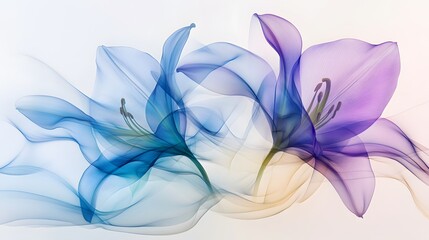 Vibrant Lily Petals Abstract