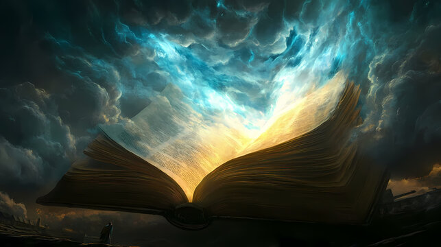 Book reveals more pages a hidden prophecy emerges describing a divine betrayal that changed the fate of gods and men forever. Hidden Prophecy. Illustration