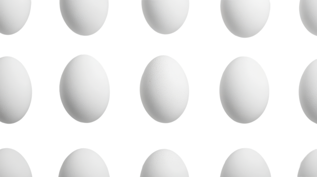 White Easter Eggs Pattern, Minimalist, Food, Abstract, Holiday, cut out transparent