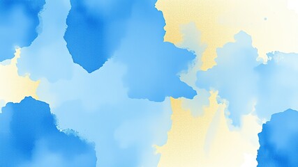 Obraz premium Blue and Gold Watercolor Background Design