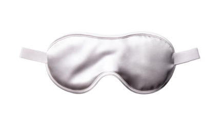 Silk sleep mask for better rest, eye care, and health, cut out transparent