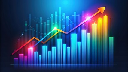 Charting investment success and financial growth.