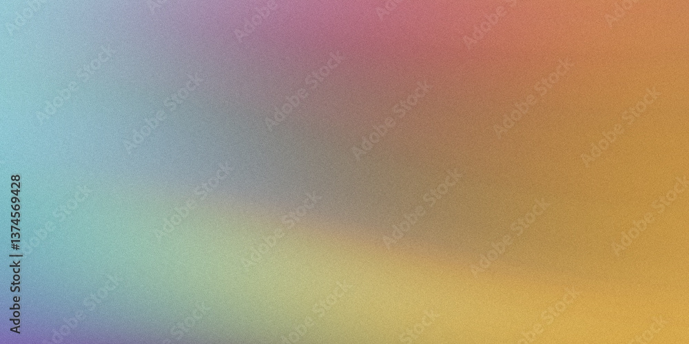 Poster abstract gradient background with soft blending of blue pink yellow and orange colors creating a smo