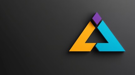 Abstract Triangular Polygonal Shape Design - Symbolizing innovation, unity, balance, growth, and progress through abstract triangular shapes. A modern and stylish design