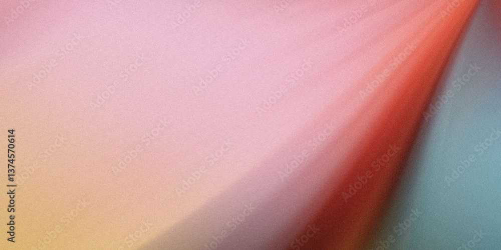 Aufkleber abstract background with a blend of pinks, reds, yellows, and blues creating a soft gradient effect