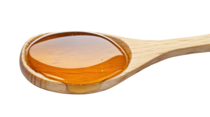 jar of honey on transparent background