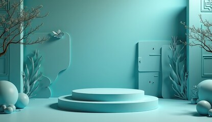 corporate product display with elegant reflections