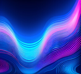 A striking gradient of deep violet and indigo, with dynamic liquid waves creating a bold, modern aesthetic,generative ai