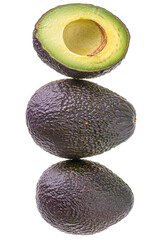 Isolated Hass Avocado