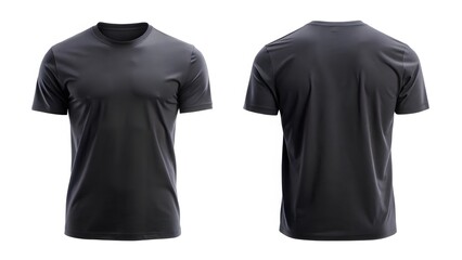 black t shirt isolated